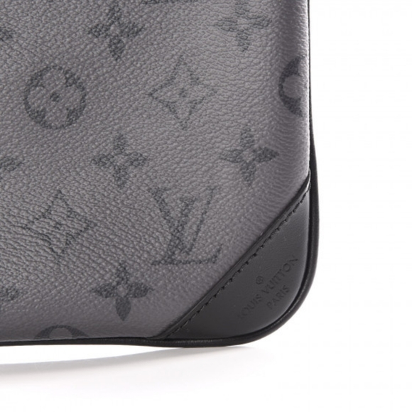 authentic LOUIS VUITTON  Monogram Eclipse Reverse Trio Messenger Small Pochette - Picture 5 of 7